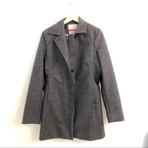 LIKE NEW Icebreaker 100% Merino Wool Gray Coat Women’s size Large.